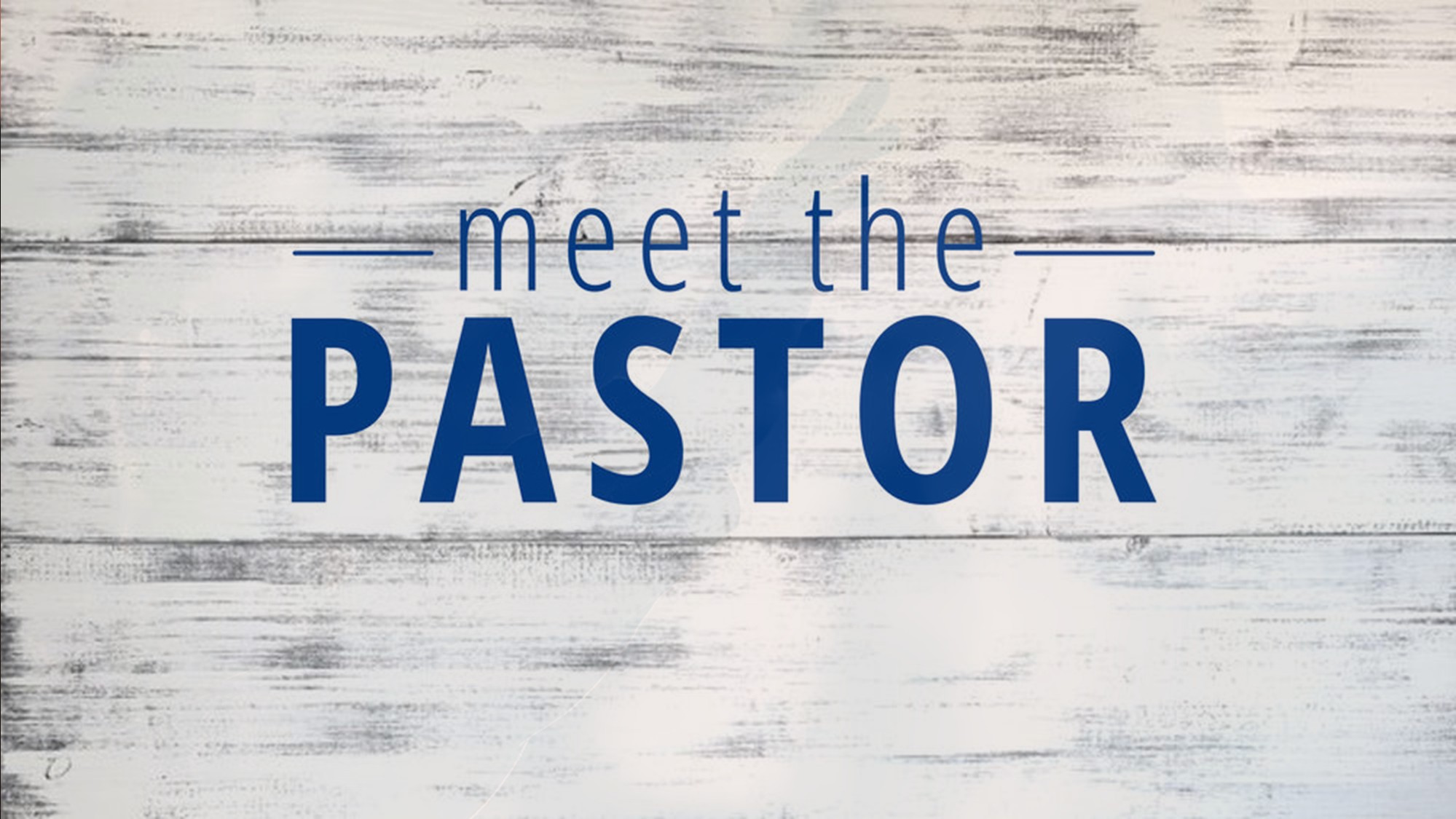 Our Pastor